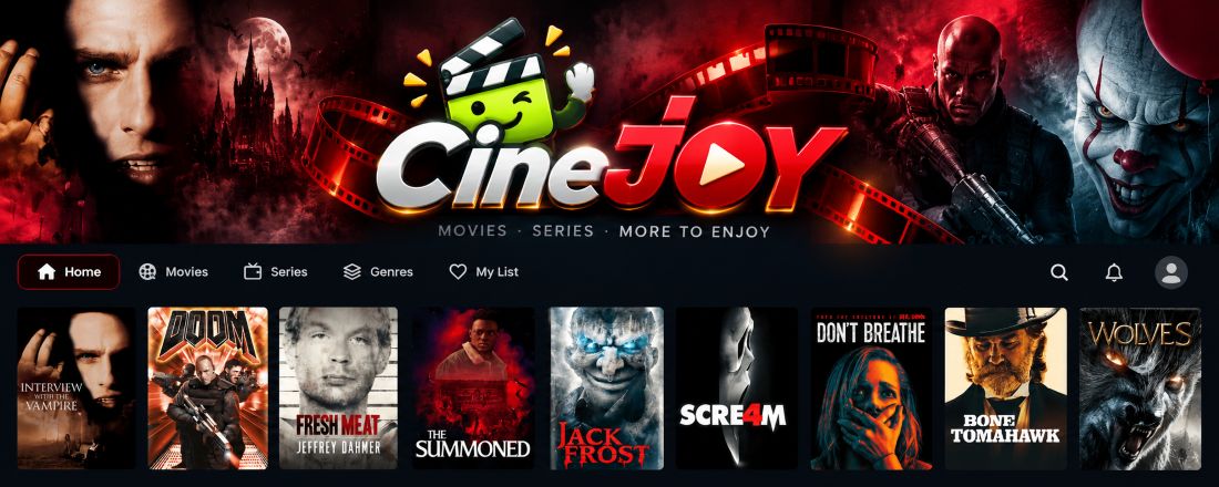 Trending movies and TV shows available on CineJoy
